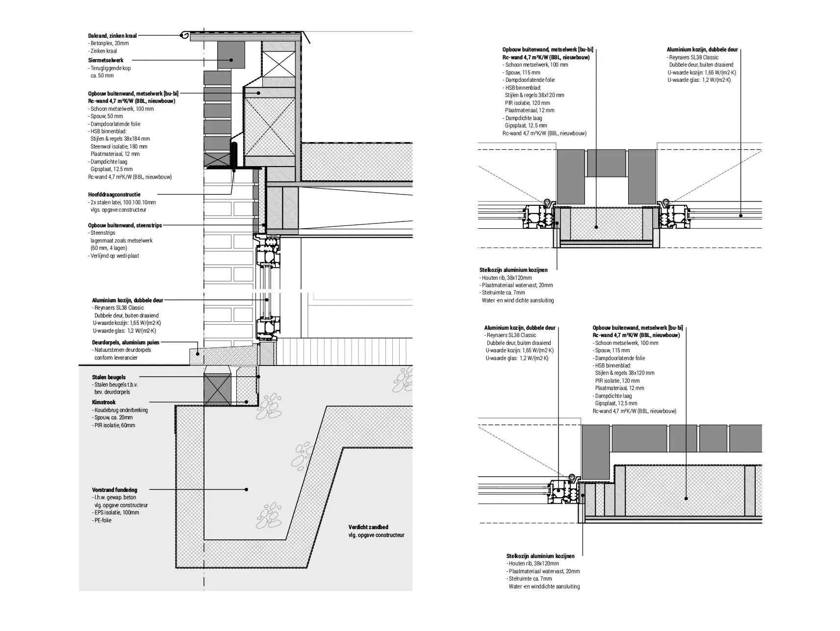 Technische details uitbreiding jaren 30 woning in Chaam - Brouwers & Geerts architecten