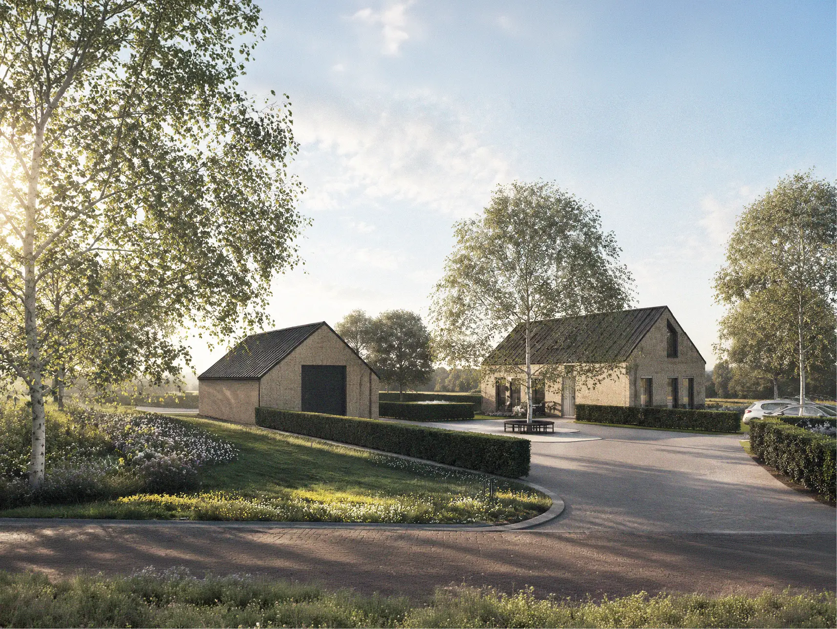Nieuwbouwwoning schuurwoning typologie Chaam - Brouwers & Geerts Architecten